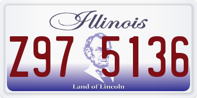 IL license plate Z975136