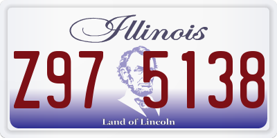 IL license plate Z975138