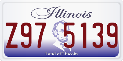 IL license plate Z975139