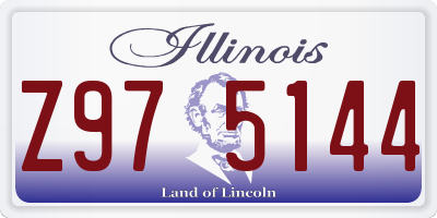 IL license plate Z975144
