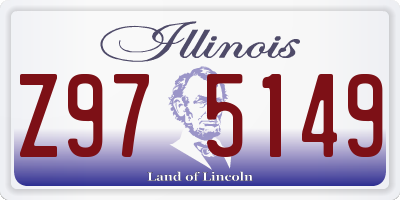 IL license plate Z975149