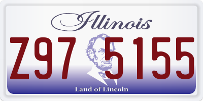 IL license plate Z975155