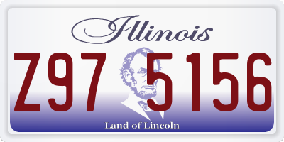 IL license plate Z975156