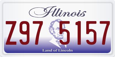 IL license plate Z975157