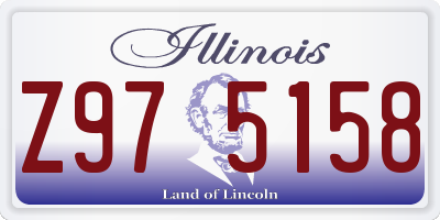IL license plate Z975158