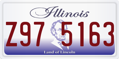 IL license plate Z975163