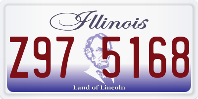 IL license plate Z975168