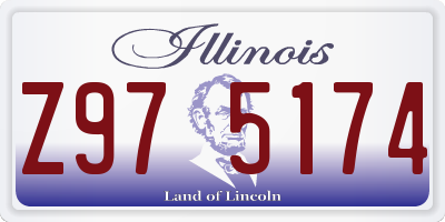 IL license plate Z975174