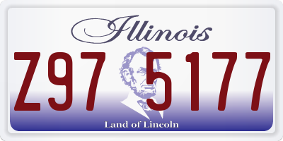 IL license plate Z975177