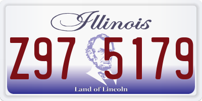 IL license plate Z975179