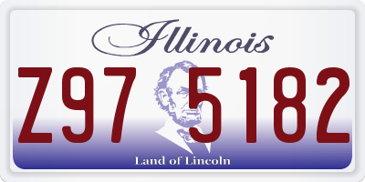 IL license plate Z975182