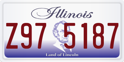 IL license plate Z975187