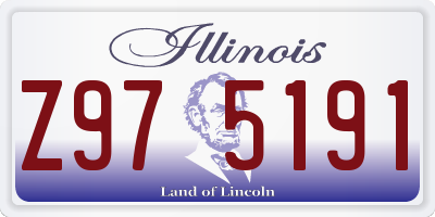 IL license plate Z975191