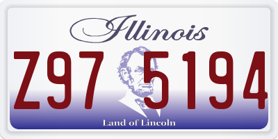 IL license plate Z975194