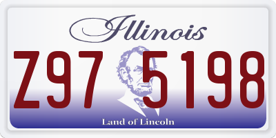 IL license plate Z975198