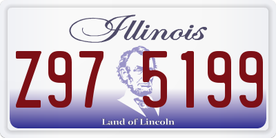 IL license plate Z975199