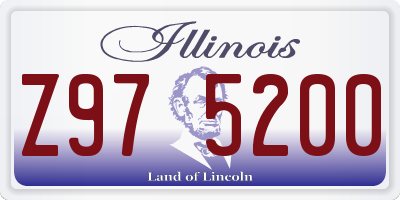 IL license plate Z975200