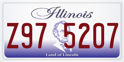 IL license plate Z975207
