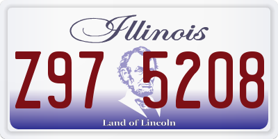 IL license plate Z975208