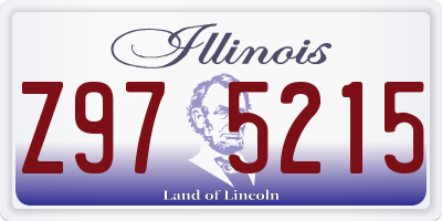 IL license plate Z975215