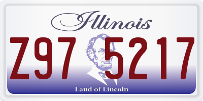 IL license plate Z975217