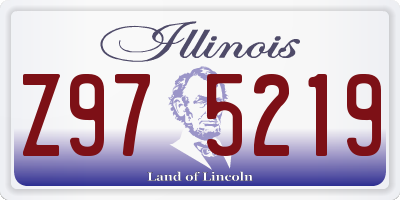 IL license plate Z975219