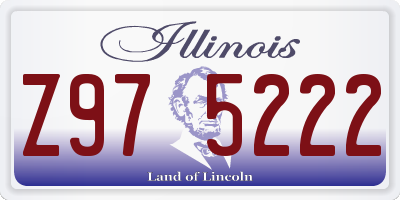 IL license plate Z975222