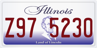 IL license plate Z975230