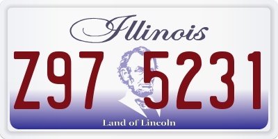 IL license plate Z975231