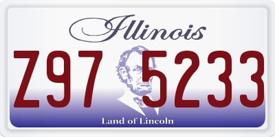 IL license plate Z975233