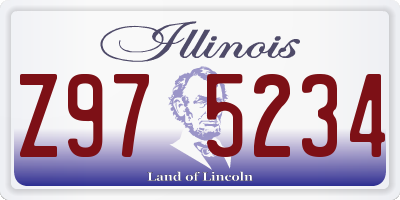 IL license plate Z975234