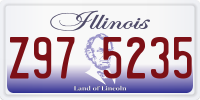 IL license plate Z975235