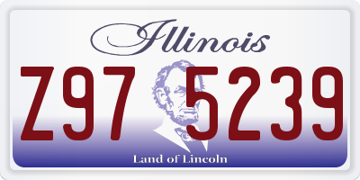 IL license plate Z975239