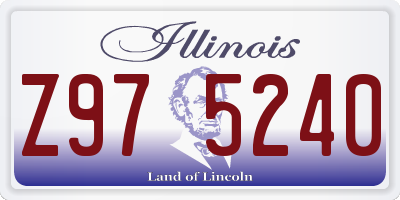 IL license plate Z975240