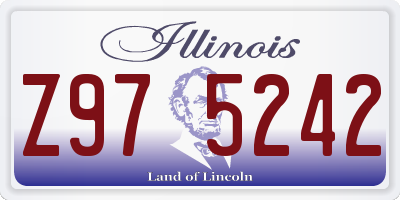 IL license plate Z975242