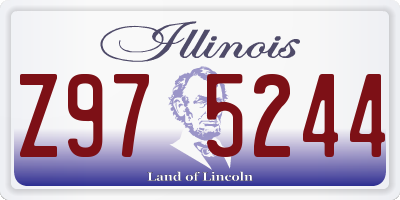 IL license plate Z975244
