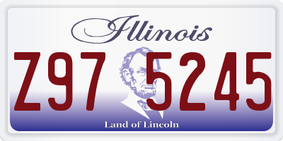 IL license plate Z975245
