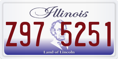 IL license plate Z975251