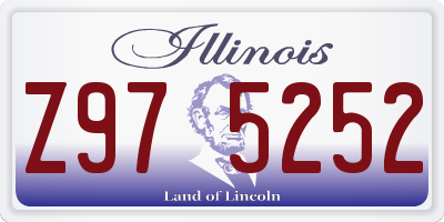 IL license plate Z975252