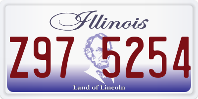 IL license plate Z975254