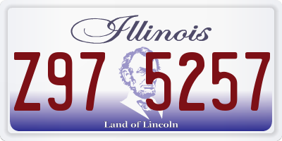 IL license plate Z975257