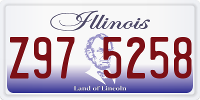 IL license plate Z975258
