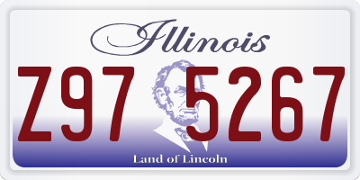IL license plate Z975267