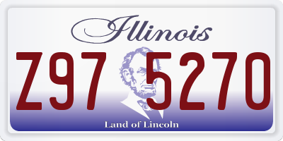 IL license plate Z975270