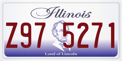 IL license plate Z975271