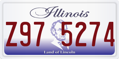 IL license plate Z975274
