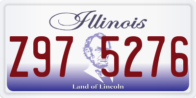 IL license plate Z975276