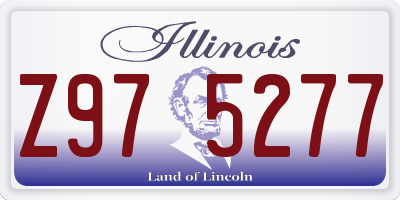 IL license plate Z975277