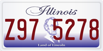 IL license plate Z975278