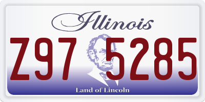 IL license plate Z975285